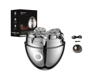 Egg-Shaped Waterproof Head Shaver for Men – Magnetic Design & Type-C Charging Suitable for Travel Personal Care Appliances Attachment