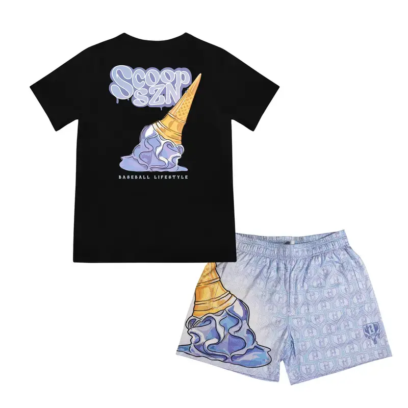 Baseball BLS Scoop SZN Set | Youth & Adult Tee & Mesh Shorts