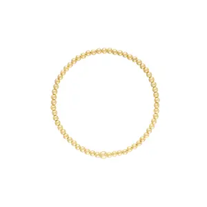 3MM Gold Bubble Bead Bracelet