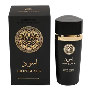 Lion Black Spray Perfume Eau de Parfum for Men - 100ml/3.4fl.oz. - Men's Fragrance