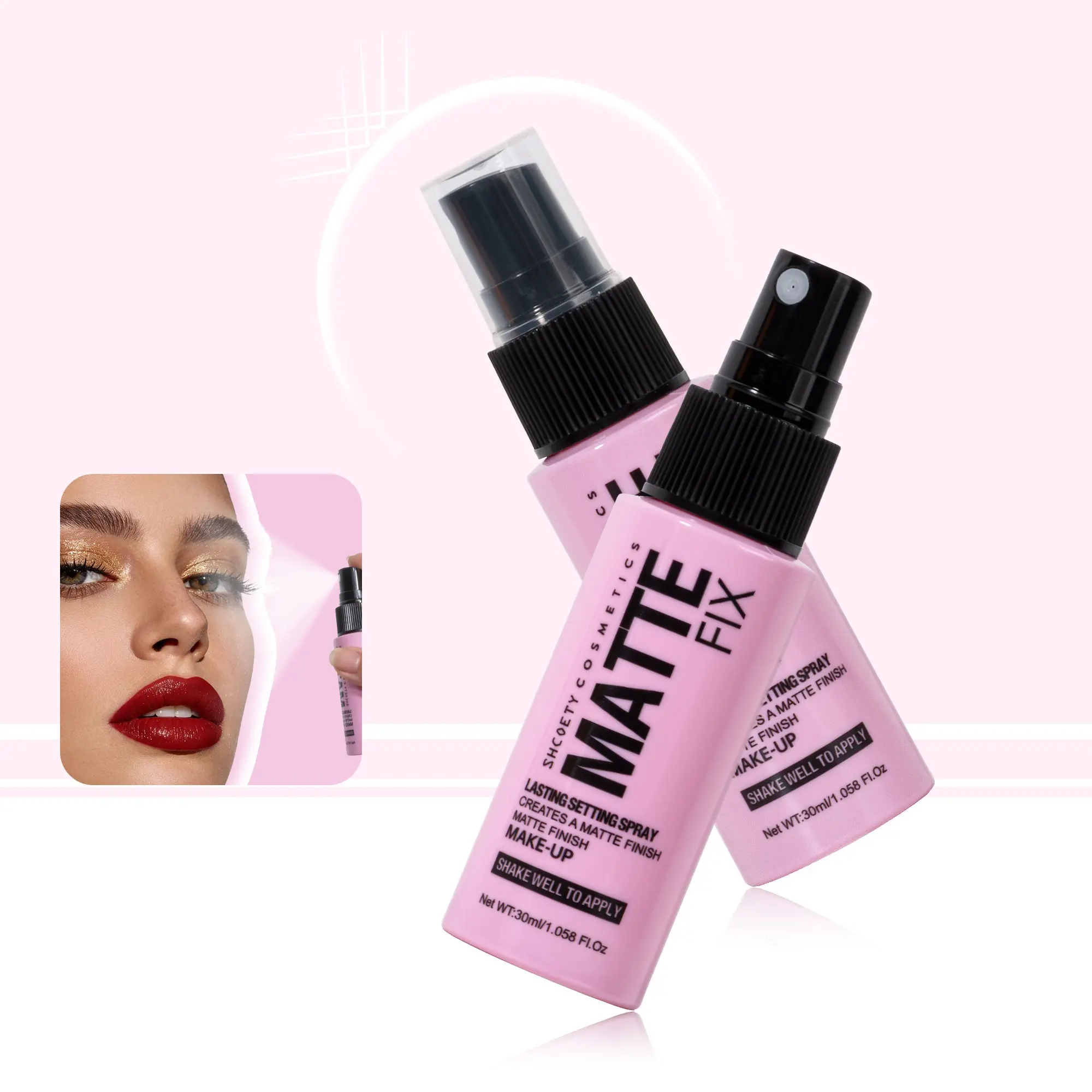 Refreshing summer setting spray, Face setting spray for makeup, moisturizes dry skin without caking, controls oil without fading, fine mist finish, quick film formation without stickiness, mask-proof, long-lasting hold, Matte Setting Spray