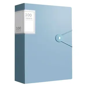A4 File Folder with 60/100 Pockets 📂 - PP Material High-Transparent Waterproof Document Organizer, Ideal for Test Papers, Home, School & Office File Storage, Black Friday Deal