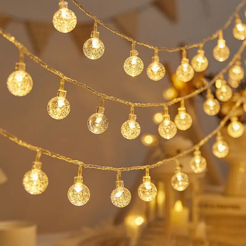 PVC Waterproof Energy-Efficient LED String Lights - Long Battery Life Festive Decor for Christmas, Tent Camping Canopy Supplies, Led Lights