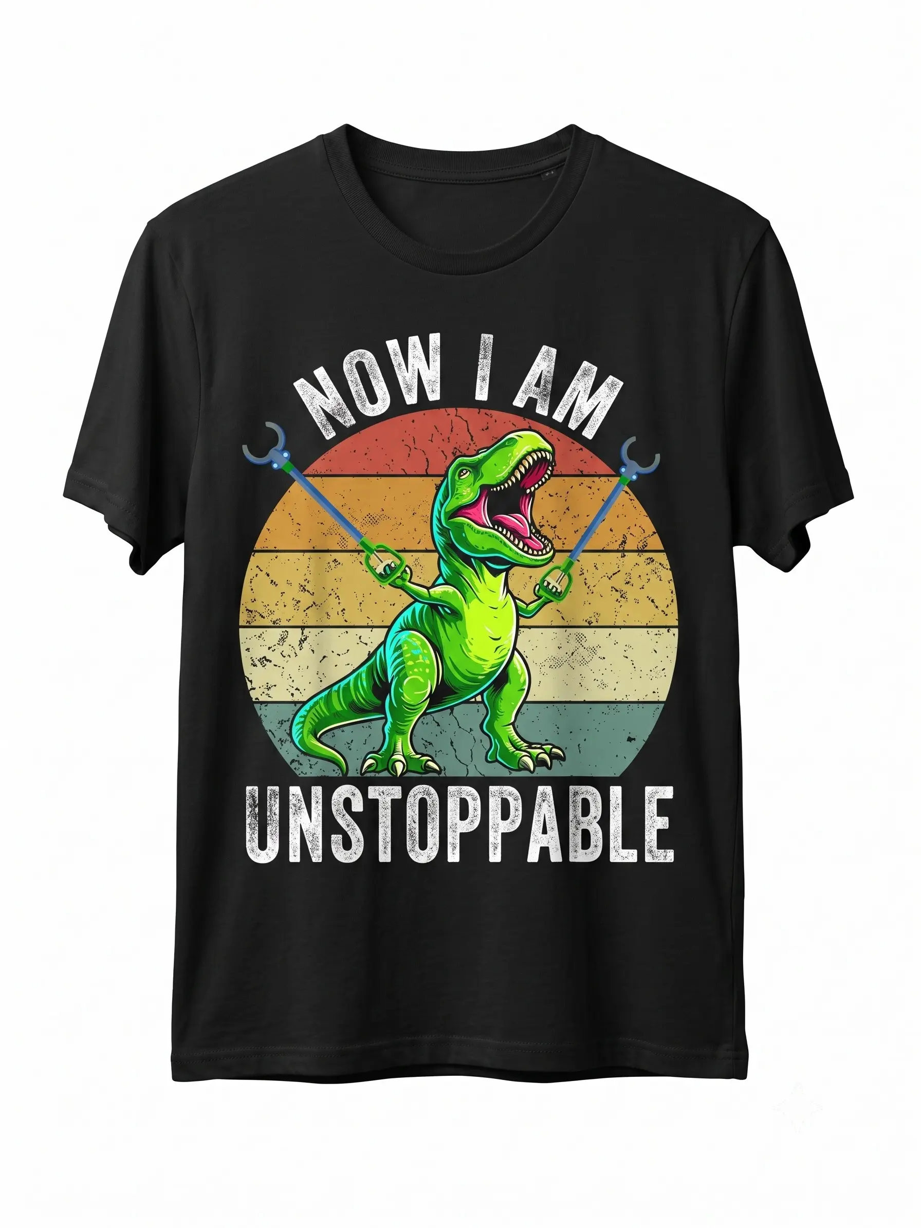 Funny Roaring T-Rex Dinosaur Meme Graphic Tees Men's  black   T-Shirt, Soft And Breathable Short Sleeve, Perfect For Daily Wear, Outdoor Activities, Travel, And Casual Style, Comfortable All-Day Fit! short-sleeve crew neck,,Cute,,