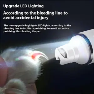 Quiet Rechargeable Dog  Cat Nail Grinder