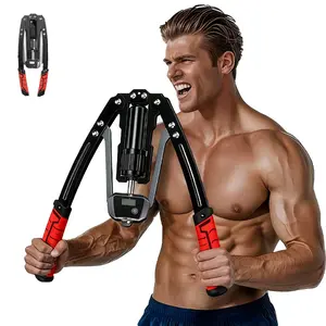 Arm Chest Strength Trainer Hydraulic Blaster With Adjustable Resistance 22-440lbs For Home Gym Workout Equipment Durable ABS TPR Coating body workout adjustable chest Five-In-One Hand Grip