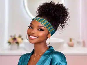 Adjustable Elastic Wig Band, Satin Hair Wrap, Edges Protector, Edge Growth, Frizz Buster