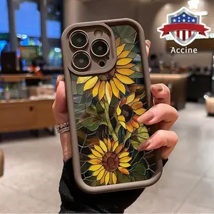 Artistic Sunflower TPU Phone Cover Casing - Protective Accessory with Full Protection, Compatible with iPhone 17/16/15/14 Pro Max/13/12/11/XR/XS Plus by summerwins,summerwins