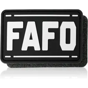 FAFO Pattern Patch, Funny Tactical Patch, Military Morale Hook and Loop Patch for Backpacks, Dog Harnesses, Army Vests, Hats, Helmets