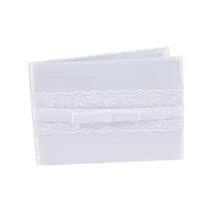 Lace Trim Wedding Guest Book