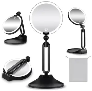 30X Magnifying Handheld Makeup Mirror, Portable Travel Cosmetic Mirror for Makeup Touch Up at Home & On the Go