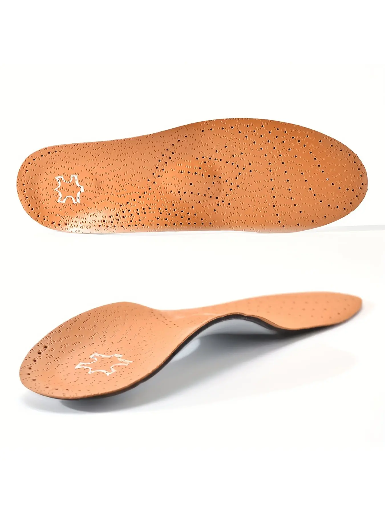 1Pair Arch Support Insoles, Synthetic Leather Insoles, Strong Arch Support, Non-Collapse, Orthotic Inserts, Suitable for Casual Shoes, Dress Shoes, Sports Shoes, Footwear, Comfy Insole