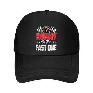 Mommy of The Fast One Birthday 1st Race Car Family Baseball Cap