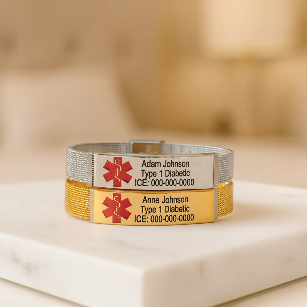 Women’s Medical ID Mesh Bracelet