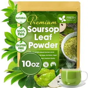 【FreshDrinkUS】 Premium 10oz Soursop Leaf Powder, 100% Natural and Pure from Soursop Graviola Leaves, Hoja Guanabana, No Additives, No Gluten, No Sugar, Vegan