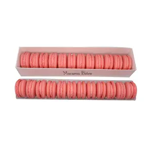 French Macarons - Macaron Bites Strawberry Macarons, 24 Count