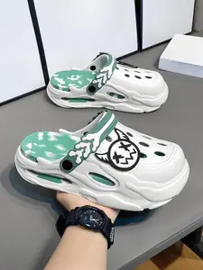 Men's Cartoon Slides, Casual Soft Comfortable Clogs, Non-slip Slippers for Indoor & Outdoor Wear, Walking Shoes, Anti Slip Slippers