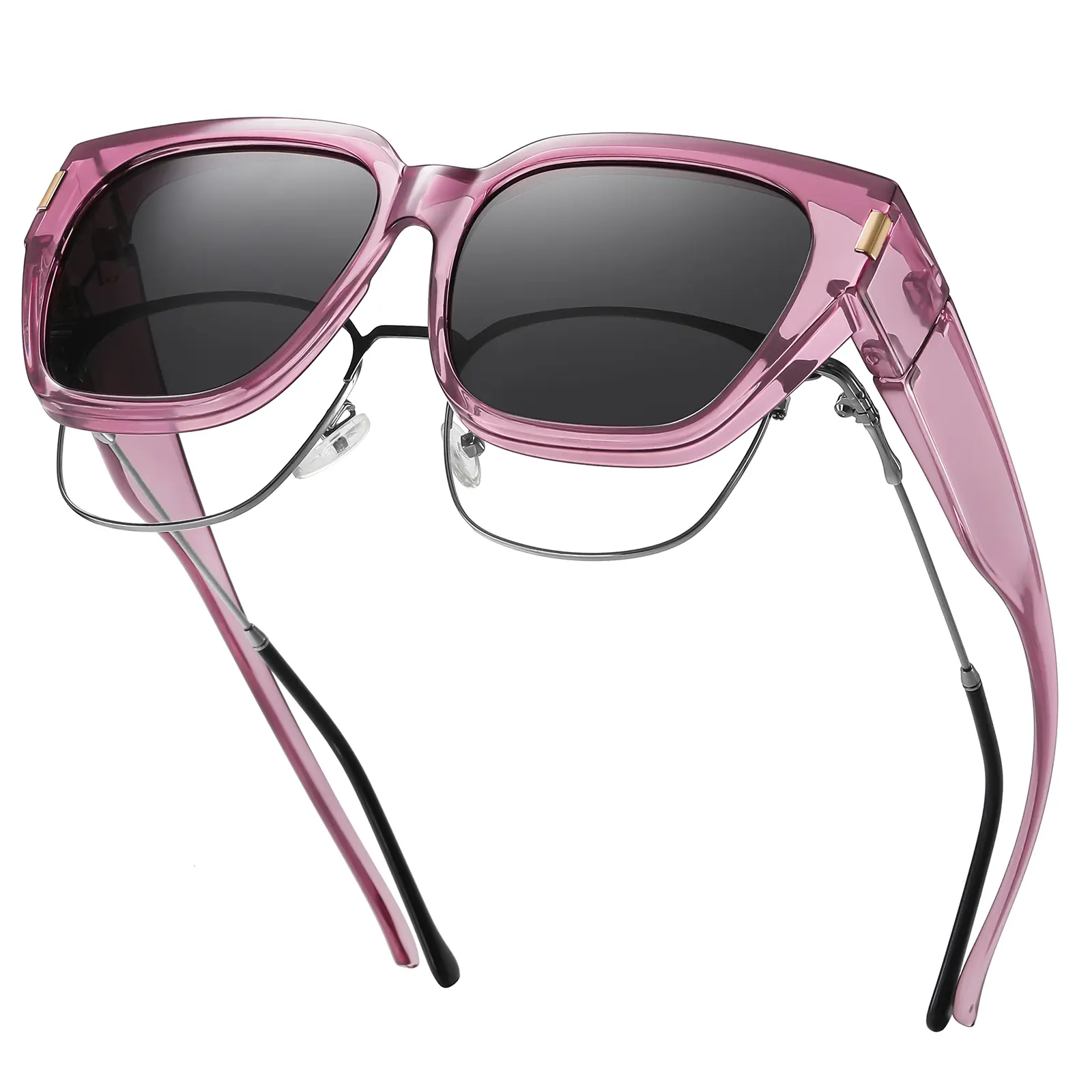 Purple Frame Gray Lens