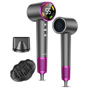 A78PLUS High Speed Blow Dryer, 1600W Blow Dryer with Diffuser and Concentrator, Smart LED Light, One-touch Cool Air, Compact Lightweight Quiet Blow Dryer,Adaptable to All Hairstyles, Mother‘s Day Gift