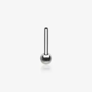 Implant Grade Titanium OneFit Threadless Barbell with One Side Fixed Ball End Bar Part