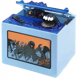 Creative Movie Dinosaur Piggy Bank Stealing Coin Musical Moving Monster Money Box Birthday Christmas Best Gifts for Boys Fun Gifts for kids