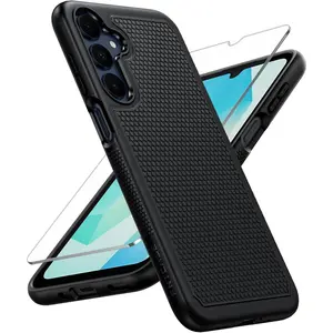 for Galaxy A17/A16 5G Phone Case - Samsung A17 Military Grade Drop Protection, 14ft Drop Tested, Screen Protector Included, Anti-Slip Matte Textured, TPU+PC Dual Layer Shockproof Cover (Black)