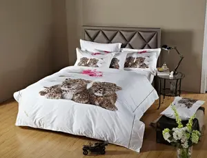 212 MAIN 6-Piece Queen-Size Cotton Bedding Set - Baby Leopard Animal Print, Reversible Top, Vibrant Look Duvet Cover and Sheet Set
