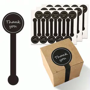 Handmade Lollipop Baking Stickers, Thank You Labels Sealing Stickers, Self-Adhesive Bread Stickers, Anti-Tampering Seal Labels, Gift Packaging