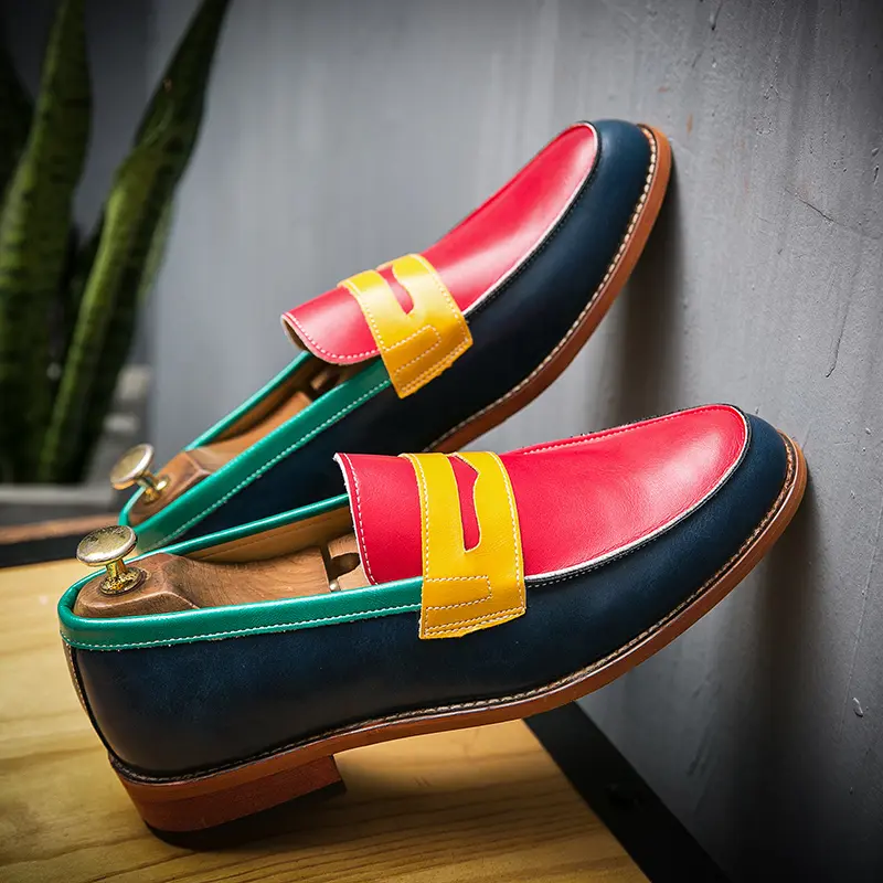 Men's Leather Dress Shoes, Pointed Toe Slip-On Tassel Loafers for Business Casual and Office to Casual Dates campingessentials