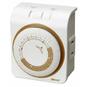 Southwire-Coleman Cable  2Outlet Indoor 24 Hour Mechanical Timer