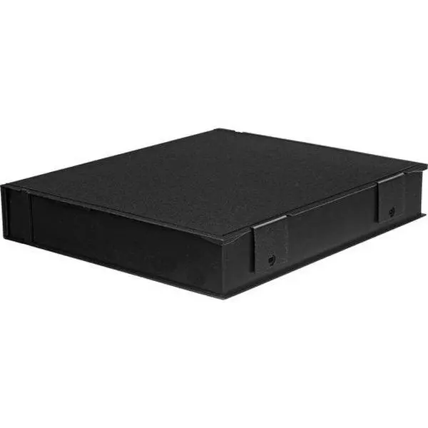 Adorama Archival Plastic Storage Binder Box with 3 Rings-Black