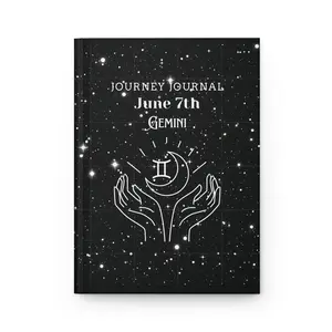 Gemini Journey Journal, Astrological Planner, Night Sky Notebook, Cosmic Gift, Starry Journaling, Birthday Journal