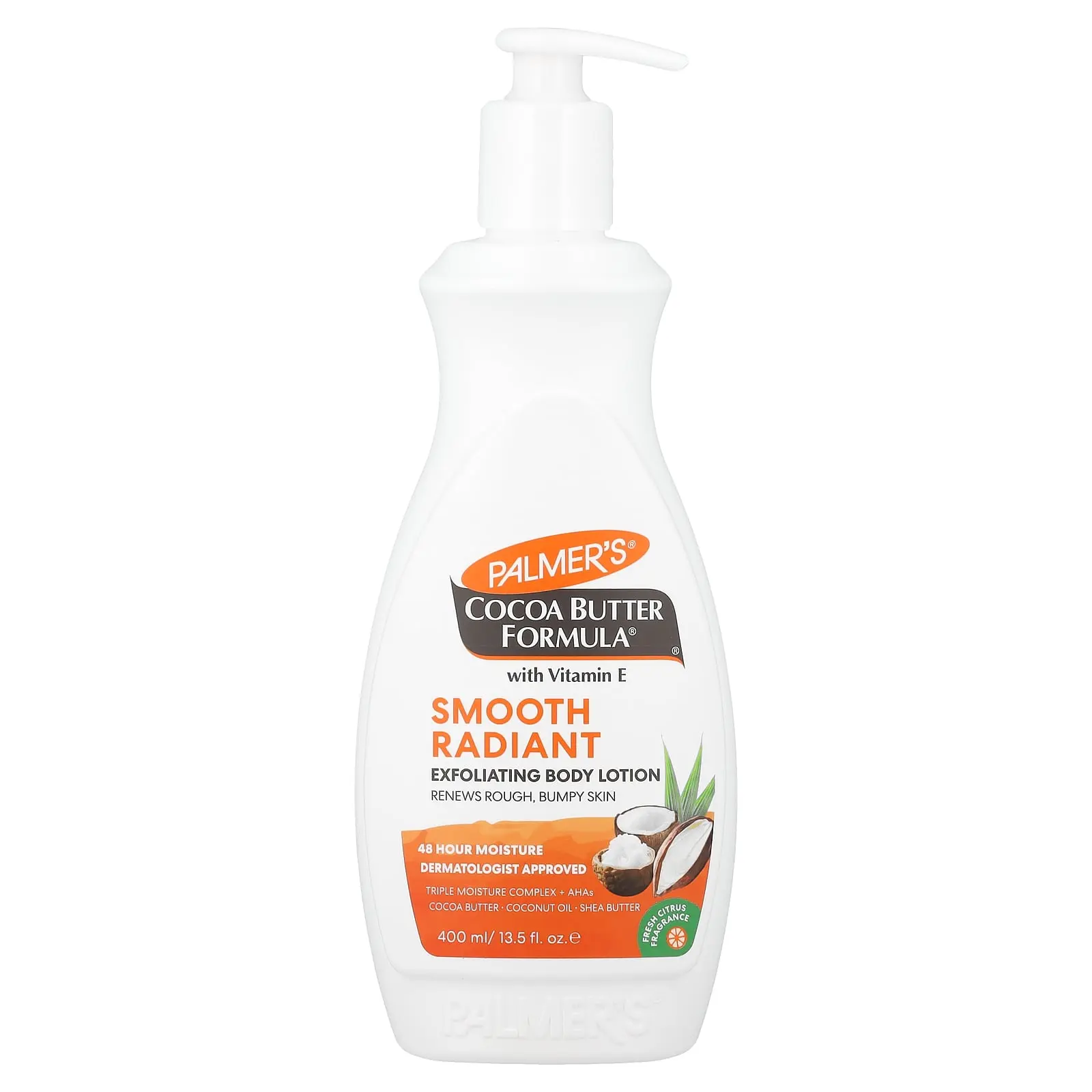 Palmer's Cocoa Butter Formula® with Vitamin E, Exfoliating Body Lotion, Fresh Citrus, 13.5 fl oz (400 ml)