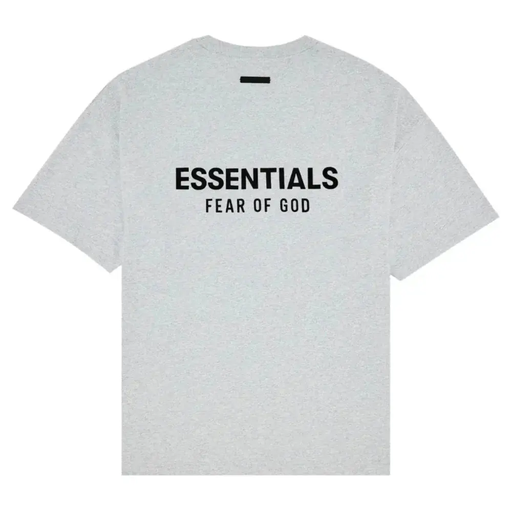 Fear of God ESSENTIALS Classic  Cotton Heavyweight Short-Sleeve T-Shirt, Light Heather Grey