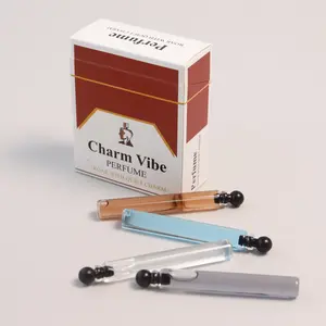 Charm Vibe Pocket Perfume Case| 8-Portable Vials | 4 Masculine Scents｜Long Lasting｜Unique Gift for Him