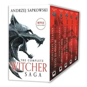 The Witcher Boxed Set: Blood of Elves, the Time of Contempt, Baptism of Fire, the Tower of Swallows, the Lady of the Lake -- Andrzej Sapkowski, Paperback