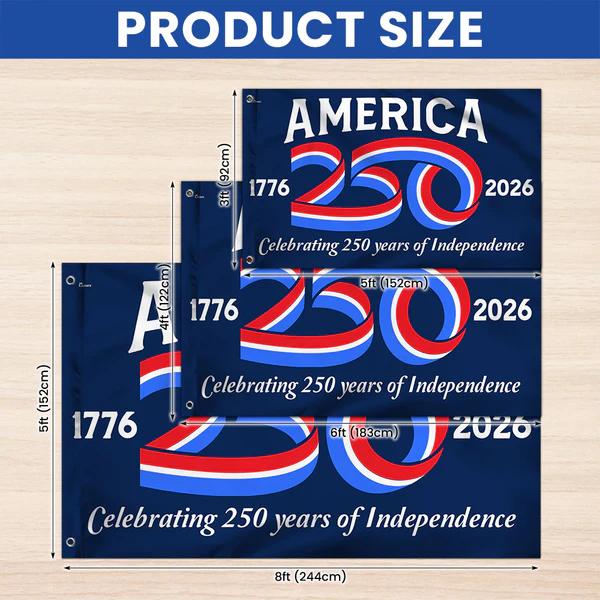 250th Anniversary Flag of the United States of America 2026 Patriotic American Flag - Commemorate 1776-2026 New Year Decor Printed 3x5 USA Anniversary Flag Freedom U.S 2026 250th Anniversary Flag of the United States of America 2026 Patriotic American Flag - Commemorate 1776-2026 New Year Decor Printed 3x5 USA Anniversary Flag Freedom U.S 2026