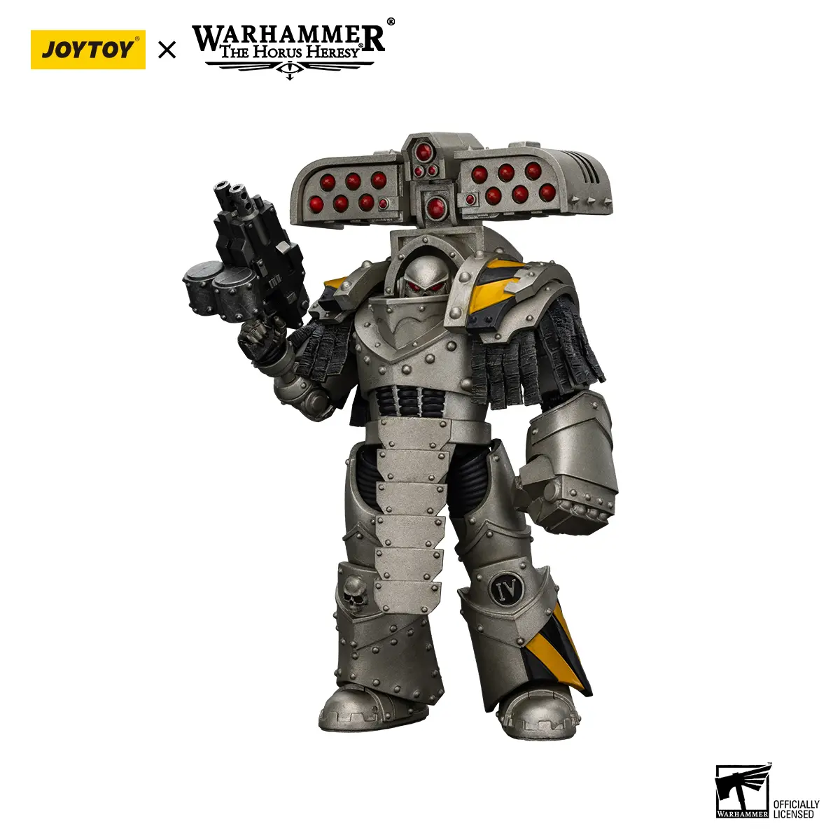 JOYTOY Warhammer 1/18 Scale Collectible Action Figure - Iron Warriors Tyrant Siege Master Terminator, Equipped with Rocket Launcher, Model JT01482