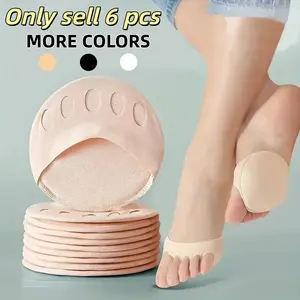 Women's Foot Pad, 6 Counts/set Anti-slip Foot Cushion, Soft Comfortable Foot Pad for High Heels, Sports & Outdoor Accessories Toepads