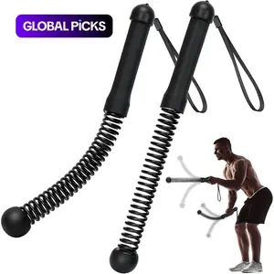 Upgrade Weighted Ropeless Battle Ropes, 2PCS Cordless Battle Rope for Home Gym, HIIT, Strength, Quiet Portable Training Rope, Exercise Equipment, Workout Ropes Versatile Fitness Equipment for Men Women, Home Gym Kit #GLOBAL PICKS