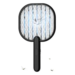 BUZZKICK Electric Fly Swatter 3500V Power Grid Powerful Bug Zapper Racket with Larger Mesh Surface Lightweight Easy to Use for Home Patio and Outdoors Insect Killers