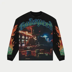 Godspeed Authentic L.A.G Thermal Long Sleeve Menswear Top, Black Wash