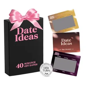 Valentines Day Gifts for Him Her, Couples Games for Dating, 40 Romantic Scratch Off Date Ideas for Couple Date Night, Romantic for Couples