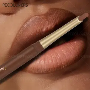 Lipstick & Lip Liner Pen, Nude Color Long-Lasting Waterproof Smooth Lip Liner, Ideal Gift for Mother's Day, Makeup Lip Product Lip Liner Pencil, Lipliner