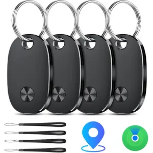 Tracking Tag - 4-Pack, Bluetooth Tracker Compatible with Apple's "Find" App (iOS only), used for locating keys and positioning luggage, backpacks, suitcases, etc., with replaceable battery, IP67 waterproof, weTag pro