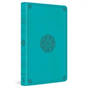 ESV Large Print Value Thinline Bible (Trutone, Turquoise, Emblem Design) - Bible