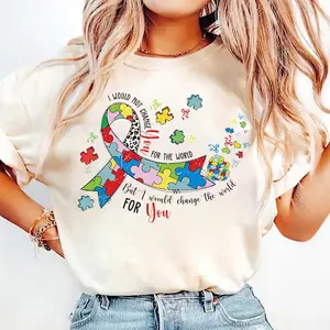 Autism Awareness T-shirt, Coquette Bow, Retro Autism, Mama, Advocate, Special Education, Neurodiversity