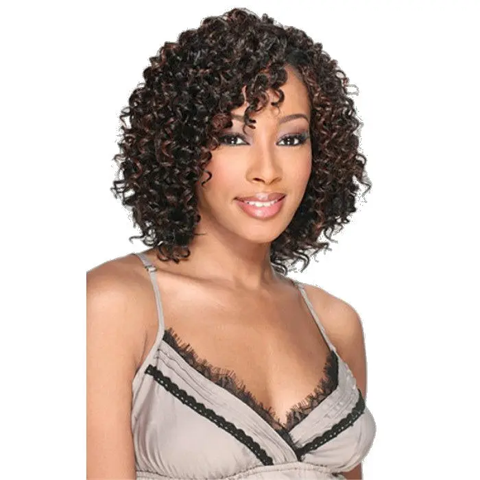 MilkyWay Que Human Hair Mastermix Short Cut Weave 4 Bundle + Closure - WATER DEEP 5 PCS