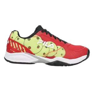 Fila Mens Volley Zone Pickleball Pickleball Sneakers Shoes - Red