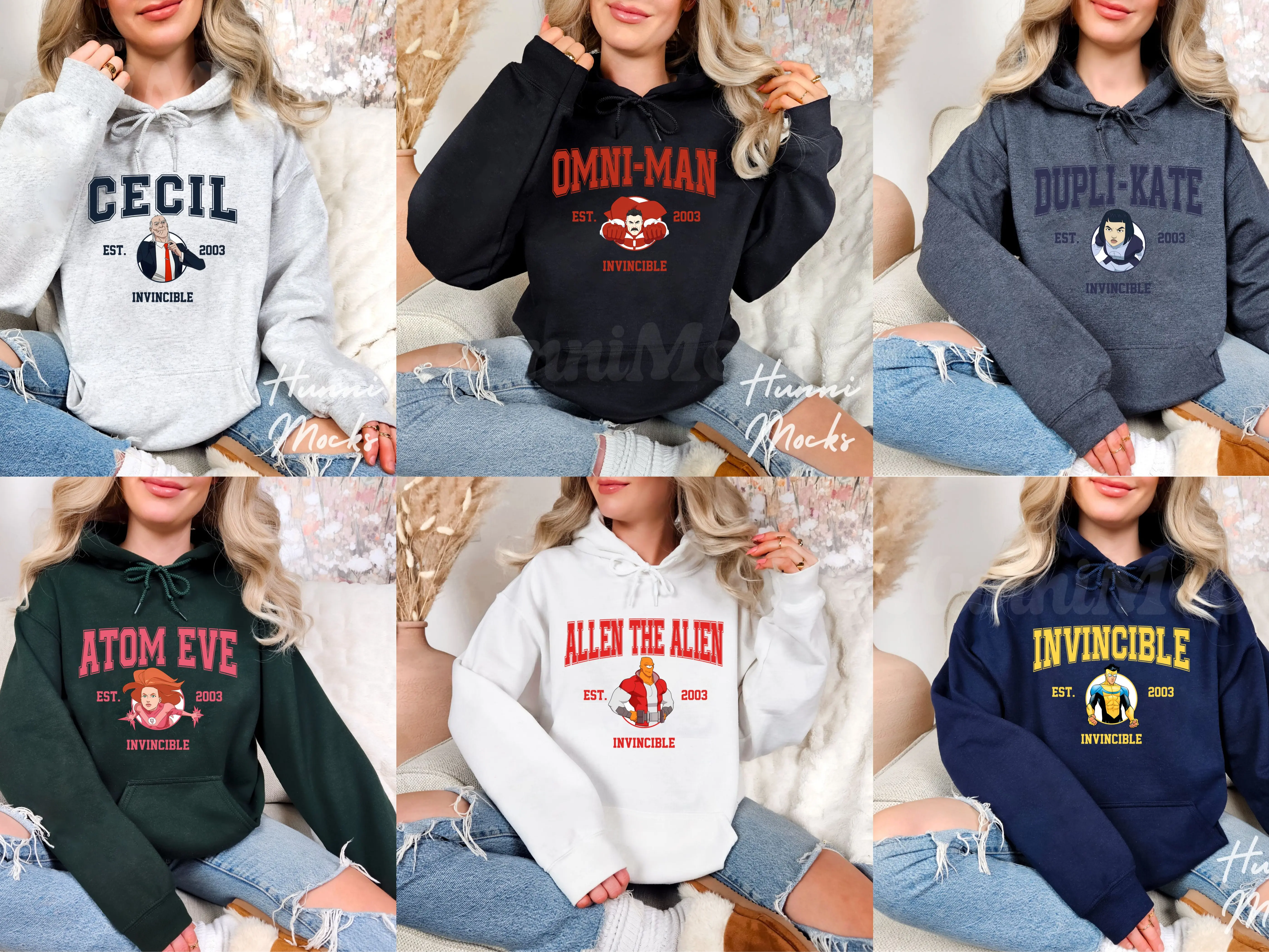 Invincible Characters Hoodie